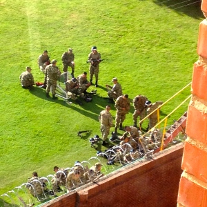 Last day of spying on the soldiers next door… 